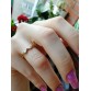 Stylish Austria Crystal Gold Color Wedding Engagement Cubic Zirconia Women Finger Bow Ring