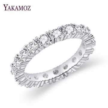 Stunning Unique Shaped White Color Inlay Cubic Zirconia  Ring Jewelry32685558933