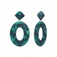 Attractive Oval Dangle Tortoiseshell Earrings Jewelry
