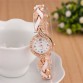 Elegant Bracelet Luxury Crystal Dress Wrist Watches Clock Women's Fashion Jewelry