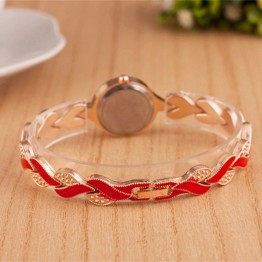 Elegant Bracelet Luxury Crystal Dress Wrist Watches Clock Women's Fashion Jewelry