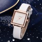 Delightful Women's Contracted Leather Crystal Wrist Watch Bracelet combo Special Fashion Gift  Jewelry Accessories
