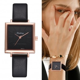 Delightful Women's Contracted Leather Crystal Wrist Watch Bracelet combo Special Fashion Gift  Jewelry Accessories