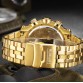 Fabulous Men s Special Business Casual Fashion Gold plated Full stainless steel Quartz Wrist Watch Fashion Gift Jewelry Accessories32892422693