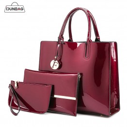 Stunning Luxury 3-Set Leather Tote Bag Cross-body bag Clutch Handbags Gift Accessories