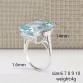Big Blue Women s Cubic Zircon Stone Silver Rings Special Fashion Gift Jewelry Accessories32847055692
