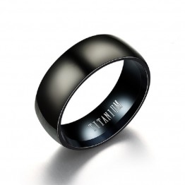 Black Titanium Men's Matte Steel Ring Special Fashion Gift Jewelry Accessories
