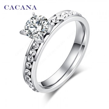 Appealing Bezel Titanium Stainless Steel Rings Special Fashion Gift Jewelry Accessories32702813654