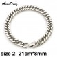 Fine Men's Bracelet Silver Color / Gold Color Black Stainless Steel Bracelet & Bangle Special Fashion Gift Jewelry Accessories