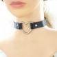 Trendy Stainless Steel Heart Chokers Colorful Leather Buckle Belt Necklaces Special Fashion Gift Jewelry Accessories