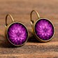 Boho VintageGeometric Pattern Round Earings Flower Drop Earrings Special Fashion Gift Jewelry Accessories