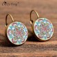 Boho VintageGeometric Pattern Round Earings Flower Drop Earrings Special Fashion Gift Jewelry Accessories32844593509