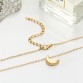 Cute Bohemian Women's Collar Small Moon Pendant Gold Color Chain Necklace Special Fashion Gift Jewelry Accessories