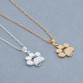 Cute Pets Dogs Lover Footprints Paw long silver gold Chain Pendant Necklace Special Fashion Gift Jewelry Accessories32777287585