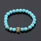 Bold Black Men s Lava Stone Beaded Lion Head Bracelets Special Fashion Gift Jewelry Accessories32705862289