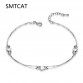 Fashionable Lady Silver Plated heart Ball Design Anklet Special Fashion Gift Jewelry Accessories