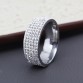 Stupendously Beautiful Clear Rhinestone Crystal Rows Stainless Steel Rings Special Fashion Gift Jewelry Accessories32814504667