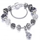 Authentic Silver Plated Women s Crown Beads Key Crystal Heart Bracelet Special Fashion Gift Jewelry Accessories32782686895