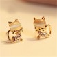 Cute Cat Lover Stud Rhinestone Women s  Earrings Special Fashion Gift Jewelry Accessories32785876699