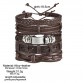 Superb Brown Leather Bracelets Men s Multiple Layers Classic Rope Armband Bracelet Special Fashion Gift Jewelry Accessories32847312900