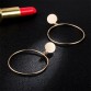 Exquisite Silver/Gold Long Hollow Big Round Earrings Special Fashion Gift Jewelry Accessories