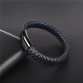 Unique Black Blue Braided Leather Steel Magnetic Clasp Bracelet Special Fashion Gift Jewelry Accessories32910645642
