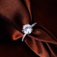 Classic Claws White Cubic Zircon Engagement Ring Jewelry