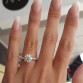Classic Claws White Cubic Zircon Engagement Ring Jewelry32811745517