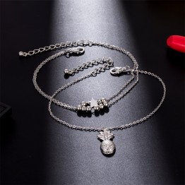 Cute  Pineapple shaped Bead Women's Pendant Chain Anklet  Special Fashion Gift Jewelry Accessories