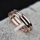 Smooth Titanium Steel  Rose Gold  Anti-allergy Couples Ring Special Fashion Gift Jewelry Accessories32809438819