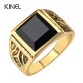 Audacious Vintage Men's Gold Black design Ring Special Fashion Gift Jewelry Accessories
