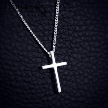 Glorious Sterling Silver Women's Cross Pendant Necklace Special Fashion Gift Jewelry Accessories