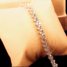Stunning Beautiful Crystal Silver Bracelets and Bangles Special Fashion Gift Jewelry Accessories