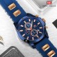 Fashionable Men's Sport Military Waterproof Analog Date Quartz Clock Silicone Strap Watch Special Fashion Gift Jewelry Accessories