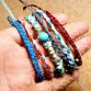 Fashionable Natural Stone Handmade String Boho Anklet Jewelry / PER PIECE