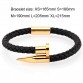Superb genuine leather nail design handmade stainless steel Men s luxury bracelet Special Fashion Gift Jewelry Accessories32841692473