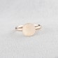 Impressive Minimalist Rose Gold-plated stainless steel Full Moon Geometric Round Finger Boho Ring Special Fashion Gift Jewelry Accessories