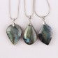 Gorgeous Irregular Crystal Labradorite Pendant Necklace Special Fashion Gift Jewelry Accessories32855113957