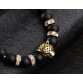 Fierce Matte black Onyx Stone Tiger Leopard head Natural stone Beads Bracelet Special Fashion Gift Jewelry Accessories32697123452