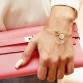 Delightful Rose Gold/Silver Alloy Letter Bracelet Special Fashion Gift Jewelry Accessories
