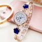 Charming Blue Rhinestone Stainless Steel Quartz Dress Wrist Watch Special Fashion Gift Jewelry Accessories32650747165