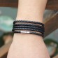 Popular 5 Laps Leather Vintage Black Bracelet Special Fashion Gift Jewelry Accessories32241366229