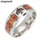 Mosaic Wood Semi-circle Nordic Vikings Runes Stainless Steel Ring Special Fashion Gift Jewelry Accessories32832545217