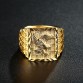 Bold Rock Eagle Luxury Gold Color Men 's Finger Ring Special Fashion Gift Jewelry Accessories  