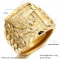 Bold Rock Eagle Luxury Gold Color Men  s Finger Ring Special Fashion Gift Jewelry Accessories32863036187