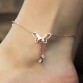 Fine Butterfly Pendant Summer Handmade Rose Gold Silver Color Anklet Special Fashion Gift Jewelry Accessories