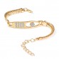Amazing Alloy Crystal & Rhinestone Flash Cuff Chain Wrap Bracelet Jewelry32753808366