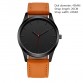 Timeless Dark Large Dial Quartz Military Leather Sport Wrist Watch Special Fashion Gift Jewelry Accessories