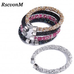 Exquisite Crystal Cuff Women's Open Bangle Bracelets Special Fashion Gift Jewelry Accessories
