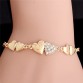 Hot Crystal Rhinestone Cuff Chain Bracelet Special Fashion Gift Jewelry Accessories